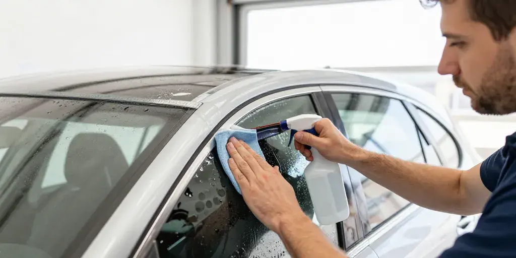 Comment poser un film sur vitre voiture, pas à pas anti-bulles