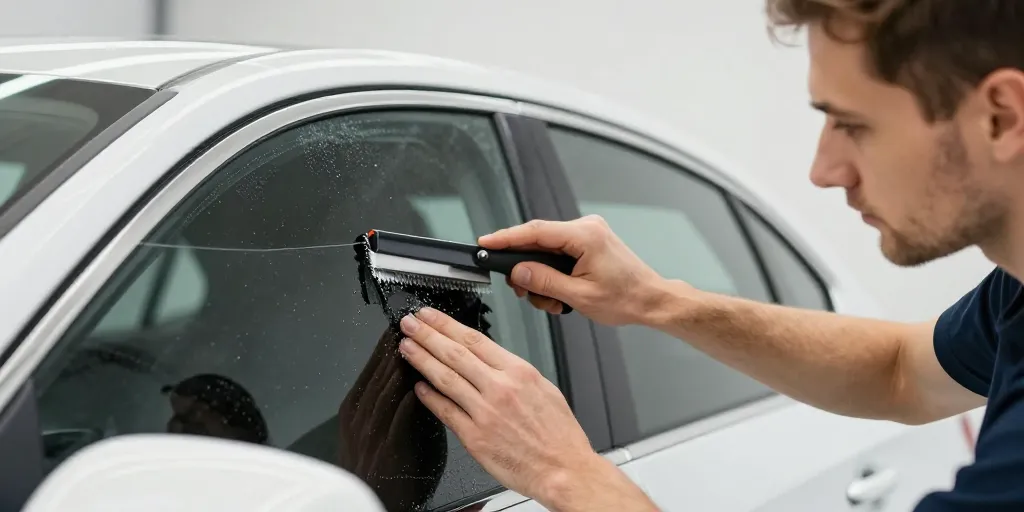 Teinter vitre voiture prix : le professionnel ou le kit pour économiser ?